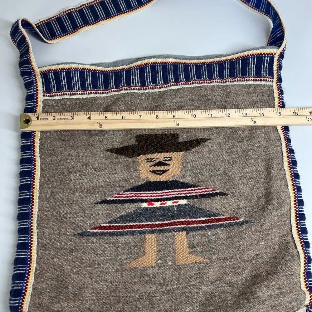 Mexican Crossbody Bags | Mexican Falsa Blanket Handmade Hippie Hobo Vintage